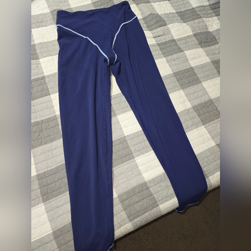 *Last Chance Sale*BuffBunny Navy Leggings with Light Blue Accents